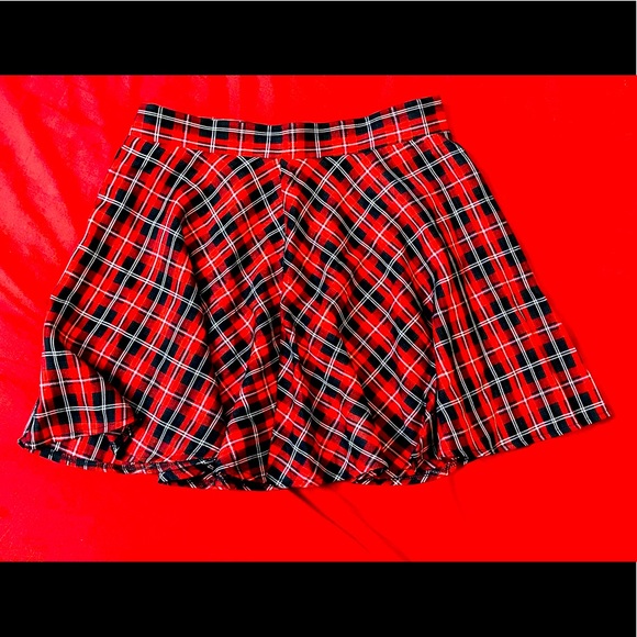 Checked Skirt_SHEIN